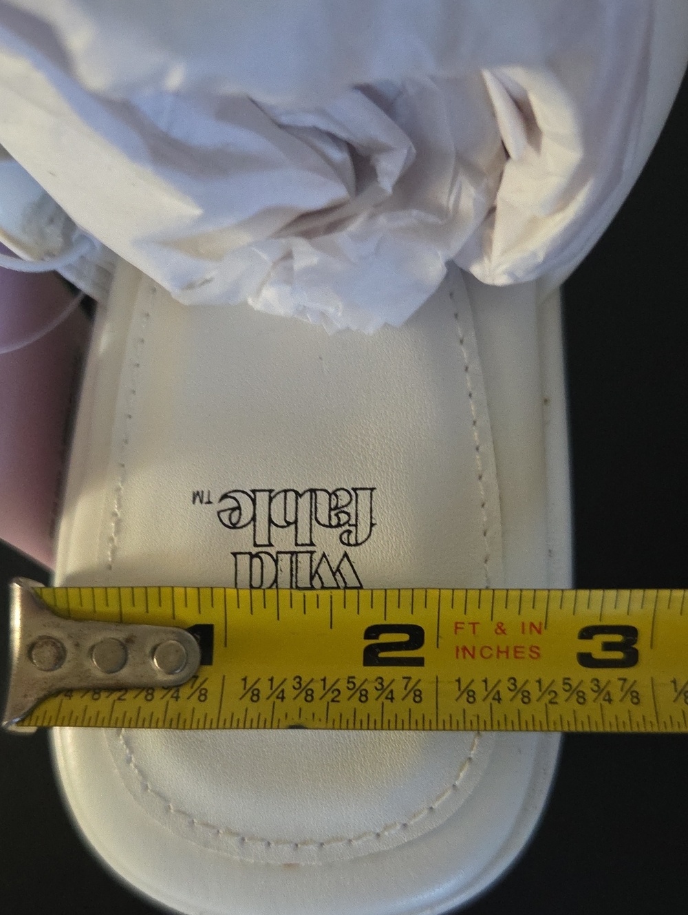 Wild Fable White Platform Slide Sandals - Picture 6 of 6